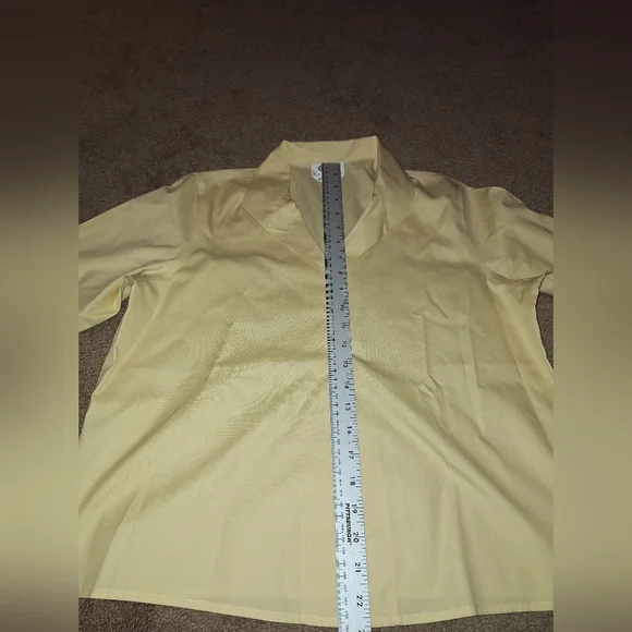 TALBOTS PETITE / yellow size : 14 women's blouse - Picture 4 of 10